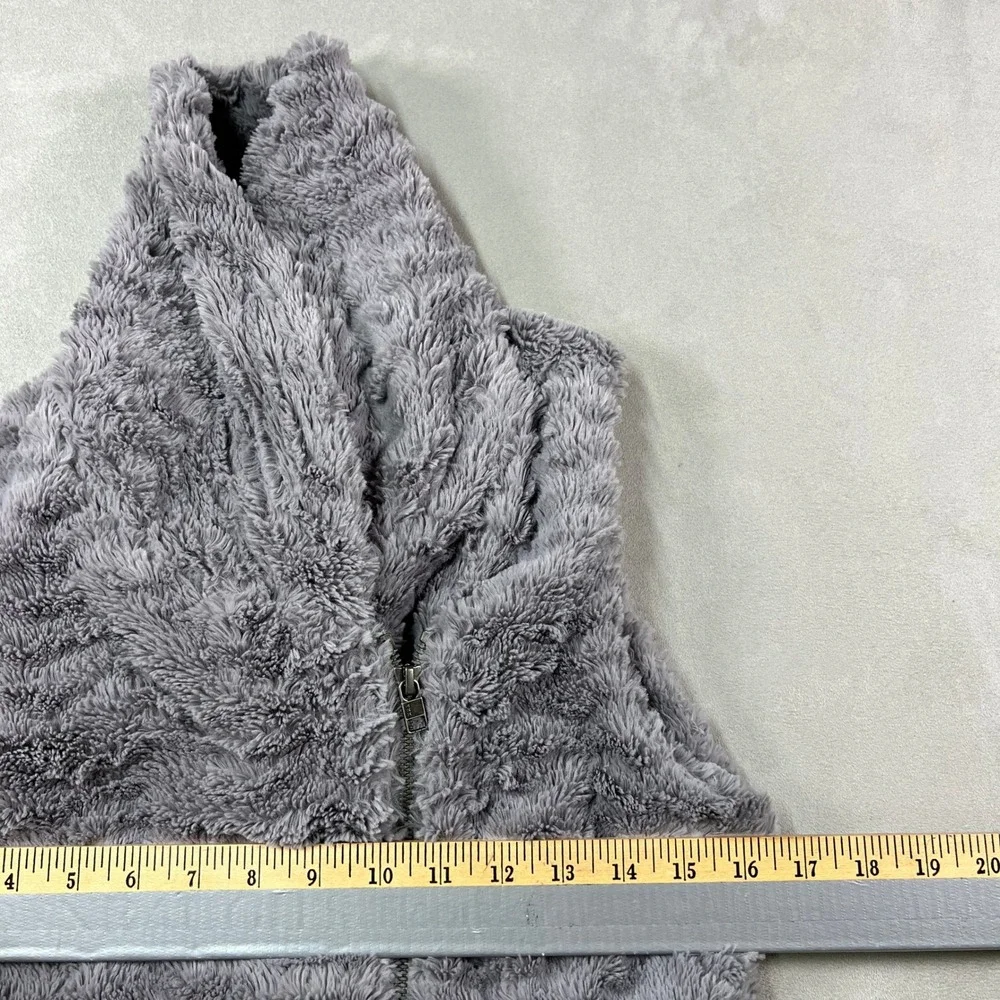 Patagonia Pelage Vest Womens S Gray Full Zip Fleece Cozy High Pile Outdoor - Picture 3 of 7